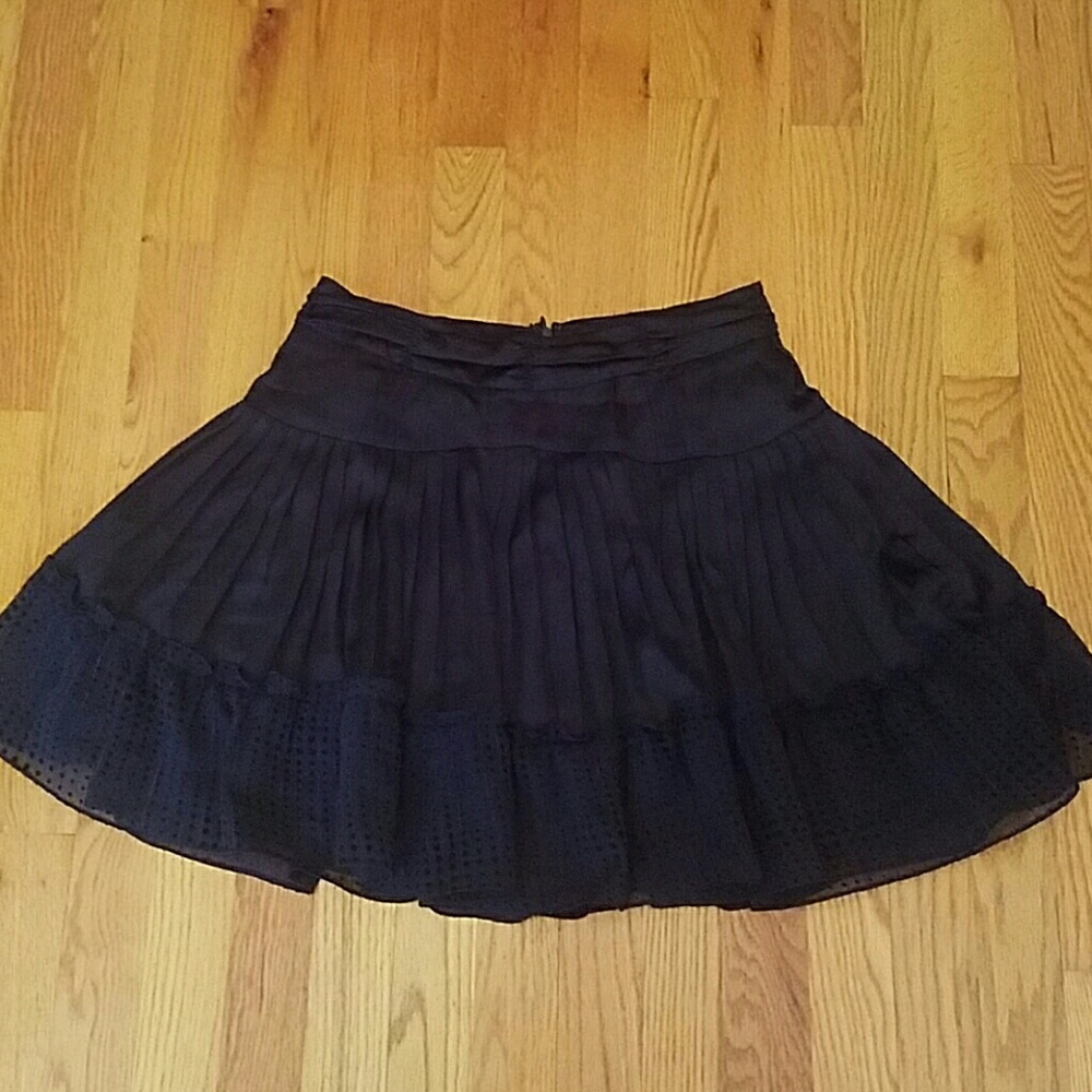 Kenneth lady Lovely detail navy summer flare skirt